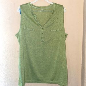 SLEEVELESS DRAWSTRING PLUS SIZE SHIRT 5XL